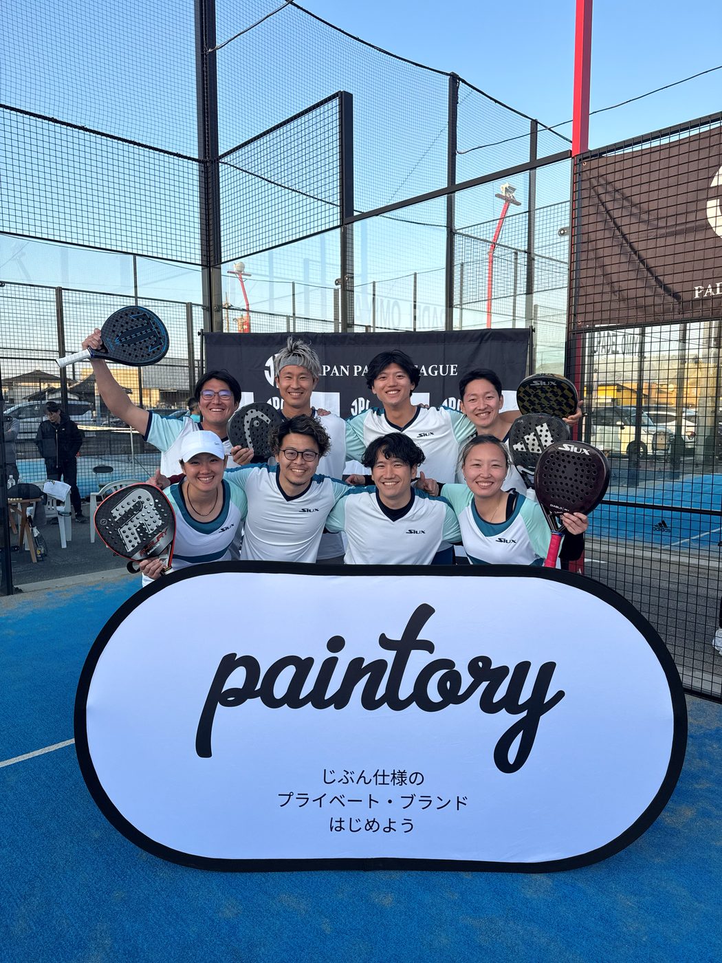 Japan Padel League に参戦した凜パデルのチーム